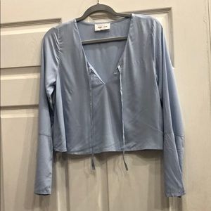 Line + Dot crop long sleeve tee